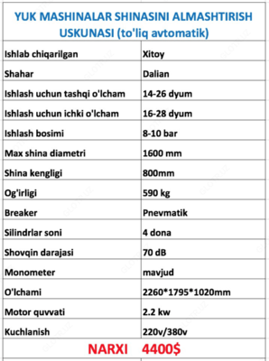 Шиномонтажное оборудование AF-M117