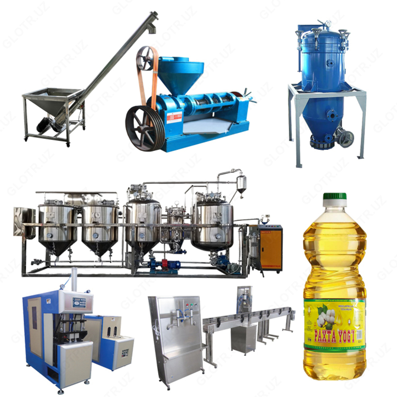 Линия по производству хлопкового масла (6-8 тонн сырья в день) AF-L026