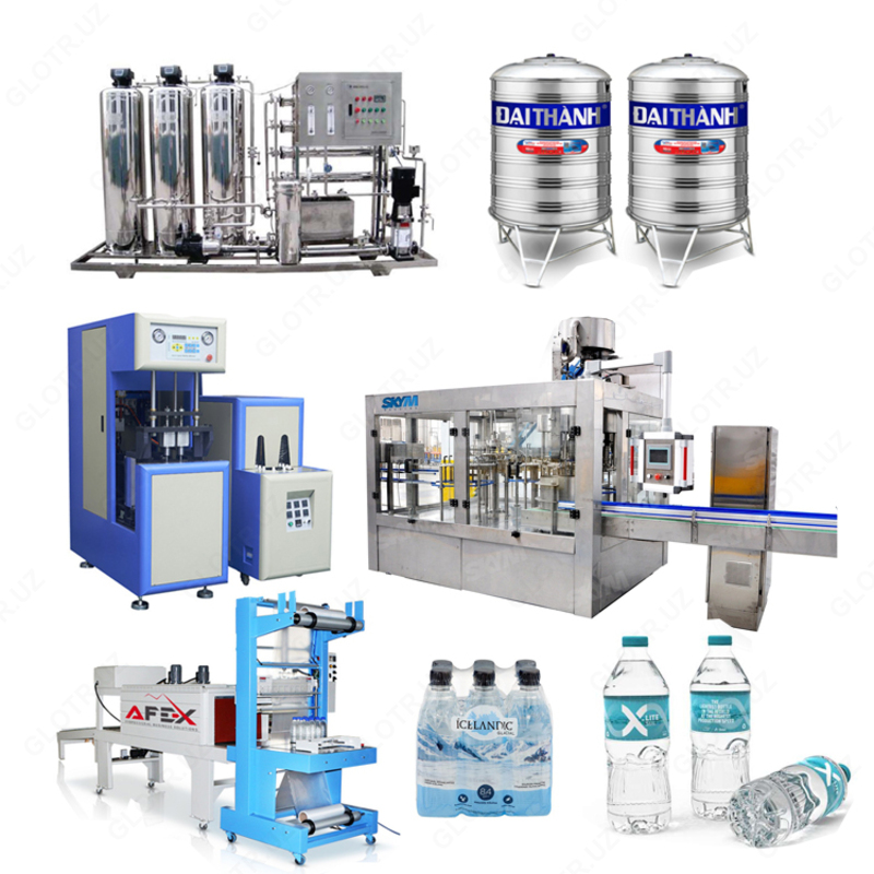 Линия по производству фильтрованной негазированной минеральной воды AF-L32