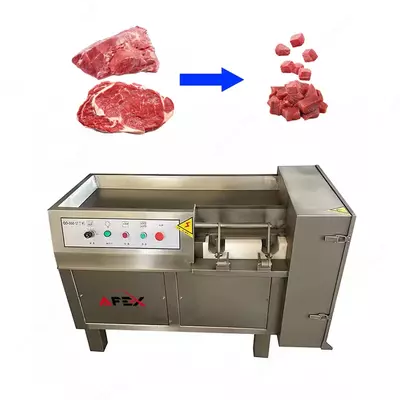 Оборудование для нарезки мяса в форме кубика