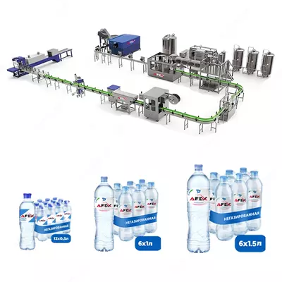 Автоматическая линия производства фильтрованной негазированной воды