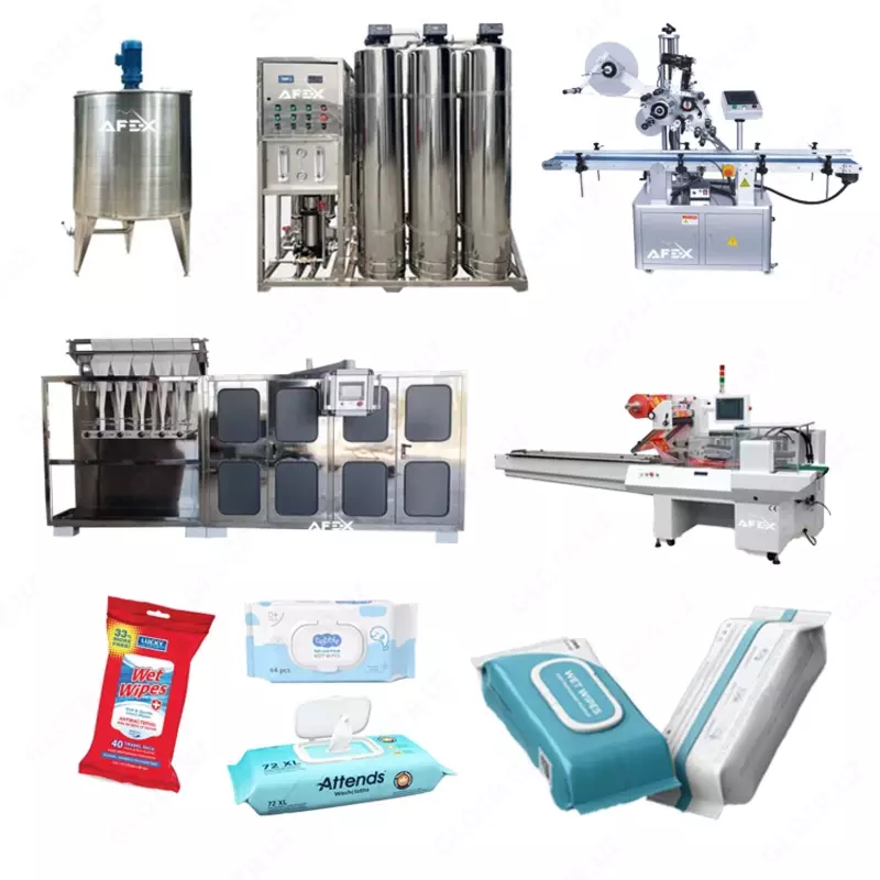 Автоматическая 6-рядная линия по производству влажных салфеток (30-120 штук) - 826 117 201 сум