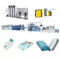 Avtomatik 12 qatorli nam salfetka ishlab chiqarish liniyasi (30-120 donalik)