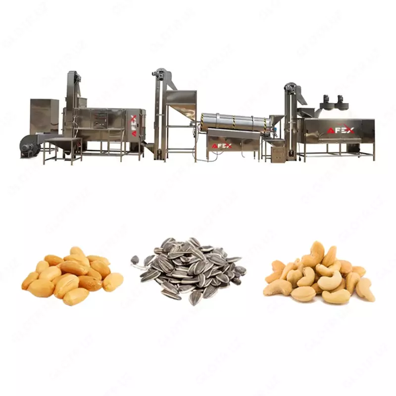 Pista (семечка) yong’oq va boshqa mahsulotlarni qovurish va tuzlash liniyasi