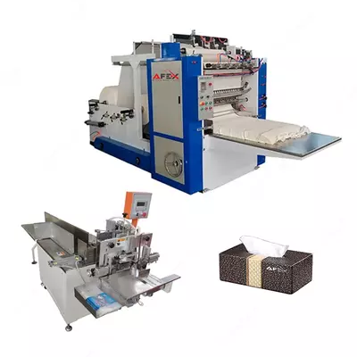 Линия по производству сухих бумажных салфеток V-образной формы