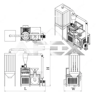PVX uchun maxsus pulverizator (tegirmon) -
