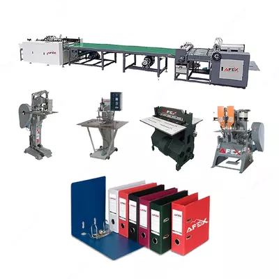 Линия по производству папок регистраторов (папки с арочным механизмом).
