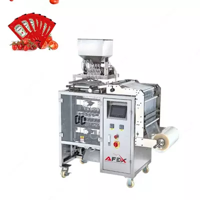 Четырехстороннее упаковочное оборудование для кетчупа и жидких продуктов