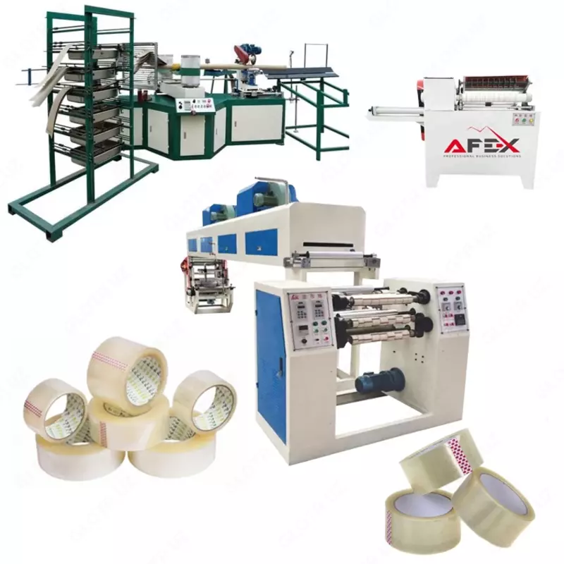 Линия по производству клейкой ленты (скотча)