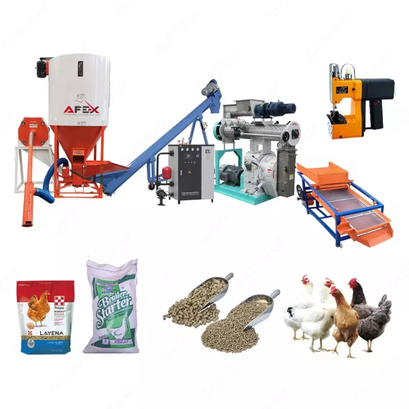 Parrandalar uchun yem ishlab chiqarish ixcham liniyasi (8-12T/sutkasiga) - 275 154 290 so'm