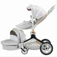 Детская коляска HOT MOM белого цвета