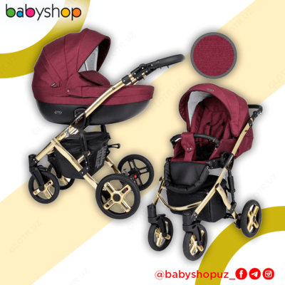 Детская коляска-трансформер в бордовом цвете. - 6 611 370.9 сум / шт.