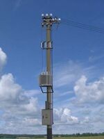 Комплектная мачтово-трансформаторная подстанция КТПМ 25-250 kVA