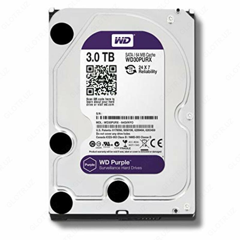Жёсткий диск для видеонаблюдения  WD - Purple HDD 3Tb