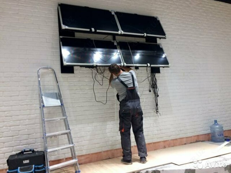  Установка видеостены формата 3х3 без учёта креплении и каркаса в г. Ташкент - 