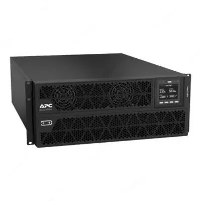 APC Smart-UPS On-Line, 5 кВА/5 кВт, стойка/башня, 230 В, 2x IEC C13+1x IEC C19+жесткие 3-проводные (H+N+E) розетки, сетевая карта, без комплекта направляющих SRTG5KXLI