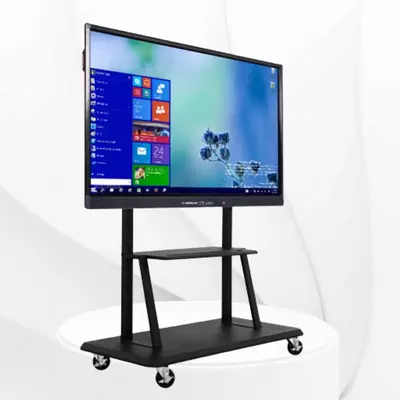 Интерактивная сенсорная панель 65-дюйм с ОПС и мобильном стендом