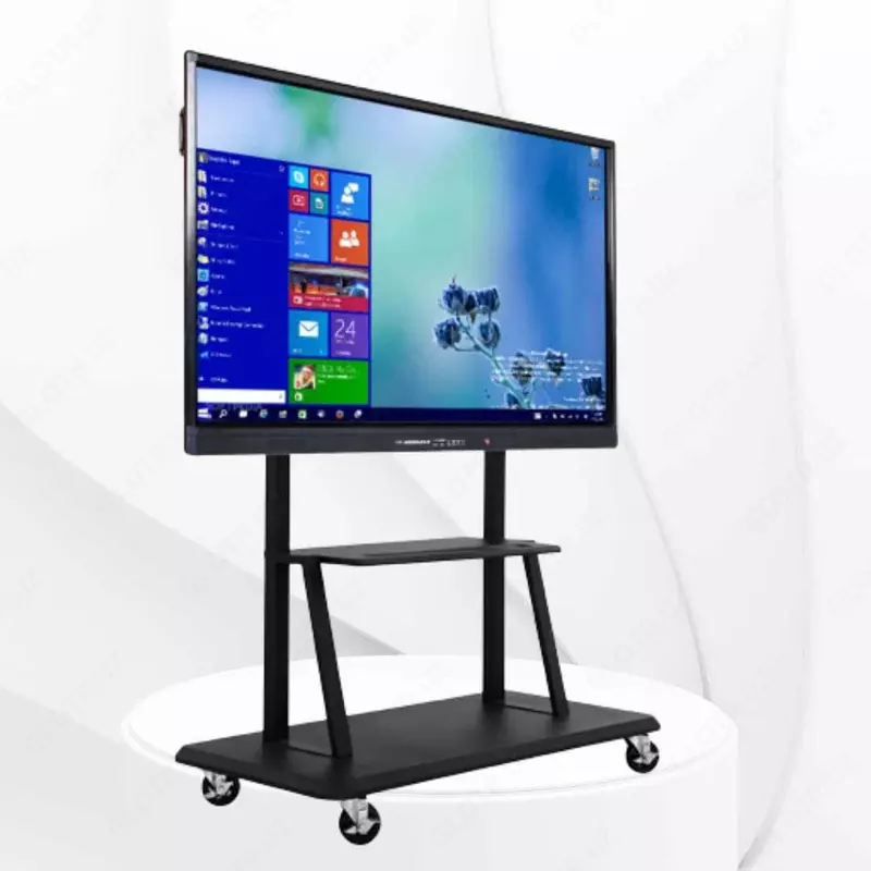 ИНТЕРАКТИВНАЯ СЕНСОРНАЯ ПАНЕЛЬ 86-дюйм с ОПС и мобильном стендом