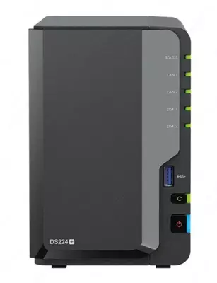 Сетевое хранилище (NAS) Synology DiskStation DS224+(без дисков)