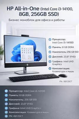 HP All-in-One 24 бизнес-моноблок для офиса