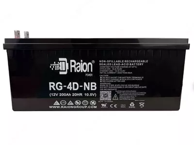  Power Kingdom 12V/200Ah invertorlar uchun akkumulyator - 