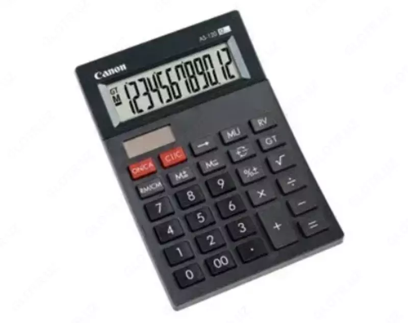  Калькулятор Canon AS-120 Карманный дисплей Серый артикул (4582B001AB) - 