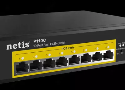  Netis P110C PoE Ethernet kommutatori
