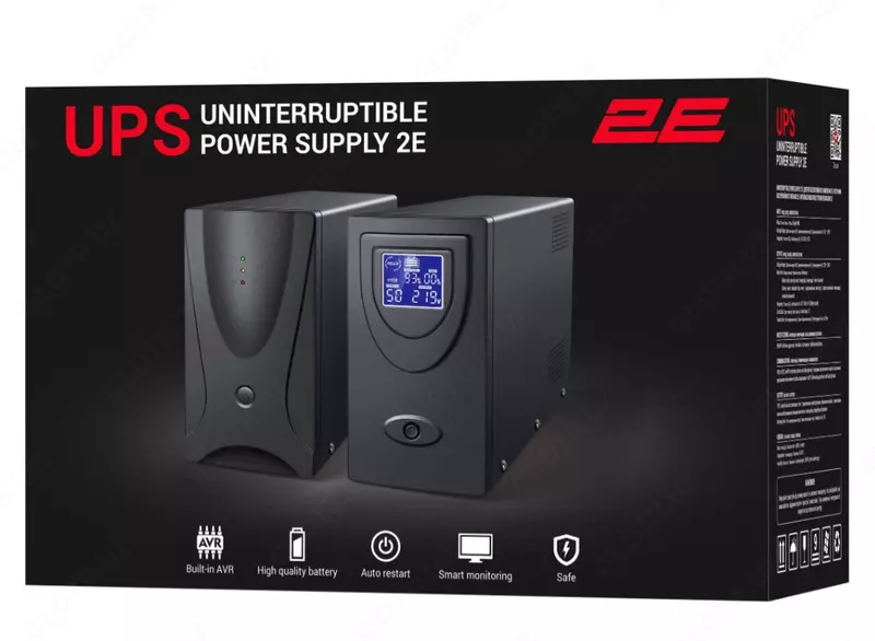  2E ED1200 uzluksiz quvvat manbai 1200 VA / 720 W (2E-ED1200) Chakana savdo