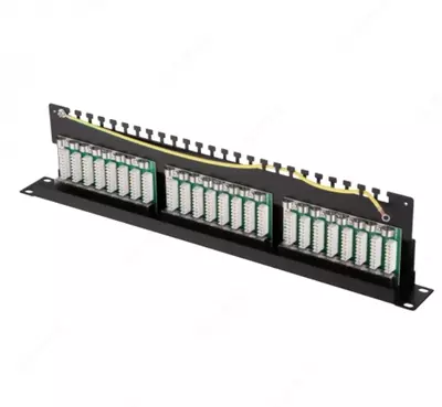  Патч-панель 2E FTP 5e Cat. 24-port арт (2E-PPNL5E-FTP-24) - 