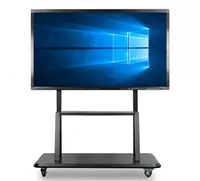  POWER TOUCH 65 dyuymli interaktiv sensorli panel OPS va mobil stend bilan Chakana savdo