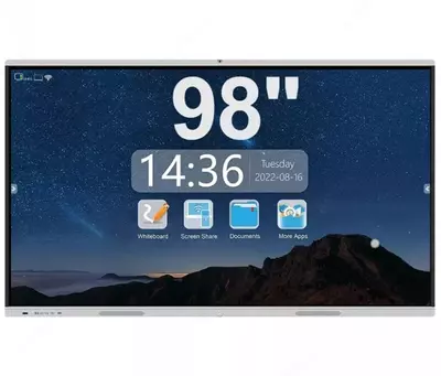   SUPER TOUCH 98 dyuymli interaktiv sensorli panel OPS va mobil stend bilan