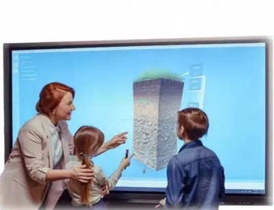  SUPER TOUCH 98 dyuymli interaktiv sensorli panel OPS va mobil stend bilan - OOO Heawenly Wave