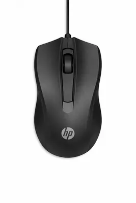 HP 100 Wired Mouse Black (6VY96AA)