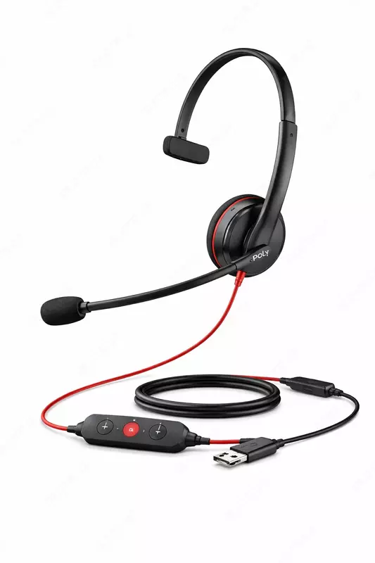 Гарнитура Poly Blackwire 3210 USB-C + USB-A (8X214A6)