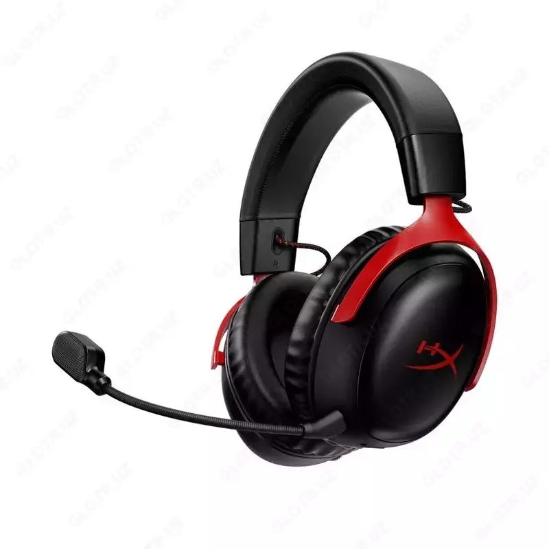 HyperX Cloud III Black/Red игровая гарнитура, проводная, 7.1 звук, микрофон, USB/3.5 мм, для ПК PS5 Xbox
