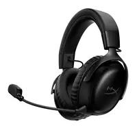 HyperX Cloud III S Wireless Black o‘yin quloqchin  simsiz  2.4GHz + Bluetooth 5.3  53 mm  200 soat  DTS 7.1  mikrofon