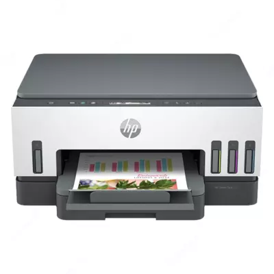 Многофункциональное устройство HP Smart Tank 720 All-in-One с непрерывной подачей чернил (A4  Печать/Сканер/Копир  Двусторонняя печать  Wi-Fi  Копирование ID  Белый/Синий) — Артикул: 6UU46A