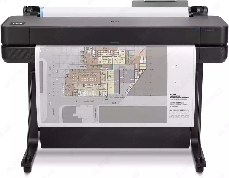 HP DesignJet T630 36 — Цветной широкоформатный плоттер А0 (914 мм) с Wi-Fi  пигментными чернилами и поддержкой PDF для печати чертежей и графики
