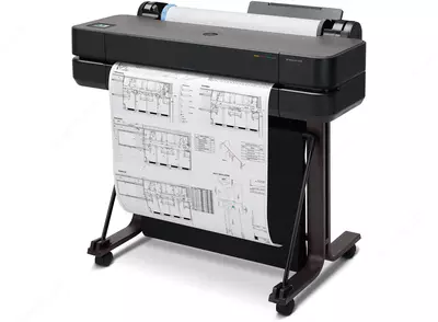 HP DesignJet T630 36-in — A0 formatli keng formatli printer/plotter, 36 dyuym, 4 rang, Wi-Fi, Gigabit Ethernet va USB 2.0