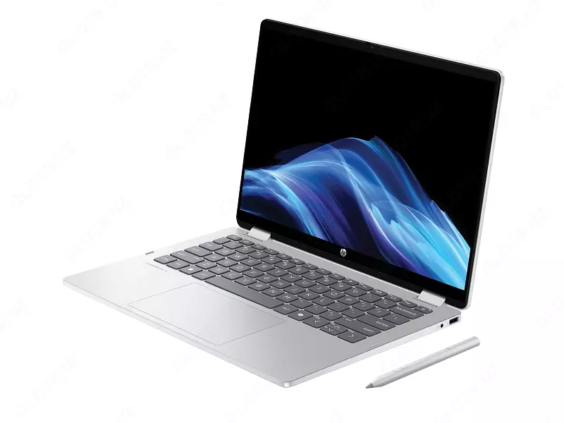 Ноутбук-трансформер HP OmniBook 5 Flip x360 — 14" 2K IPS Touch, Intel Core 5 120U, 16 ГБ LPDDR5, SSD 512 ГБ, Intel Graphics, FreeDOS 3.0, Glacier Silver BZ1H8EA