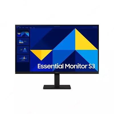 Монитор Samsung Mainstream Essential S3 — 27", Full HD IPS, 100 Гц, 5 мс, 250 нит, HDMI, VGA, Black LS27D304GAIXCI