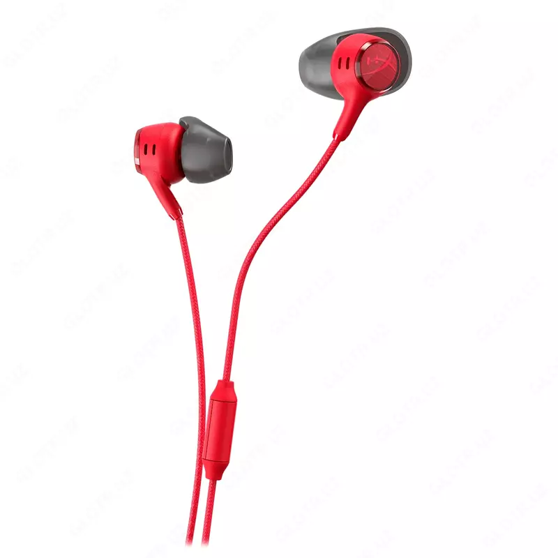 HyperX Cloud Earbuds III — Red rangli simli ichki kanalli gaming quloqchinlar, mikrofonli (BN7S0AA)