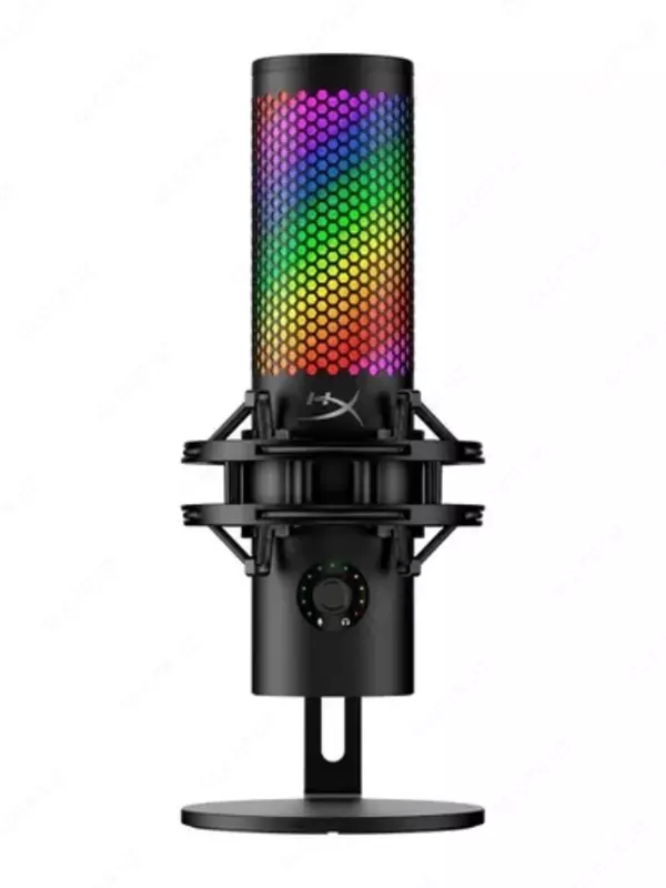 Микрофон HyperX QuadCast 2 — конденсаторный USB-микрофон, Black, RGB, для стриминга, игр и записи голоса 872V1AA