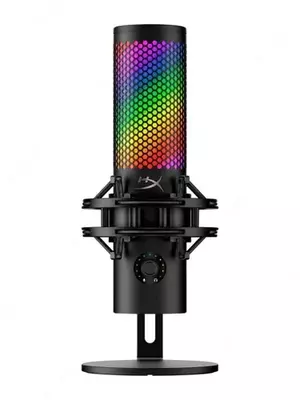 Микрофон HyperX QuadCast 2 — конденсаторный USB-микрофон, Black, RGB, для стриминга, игр и записи голоса 872V1AA