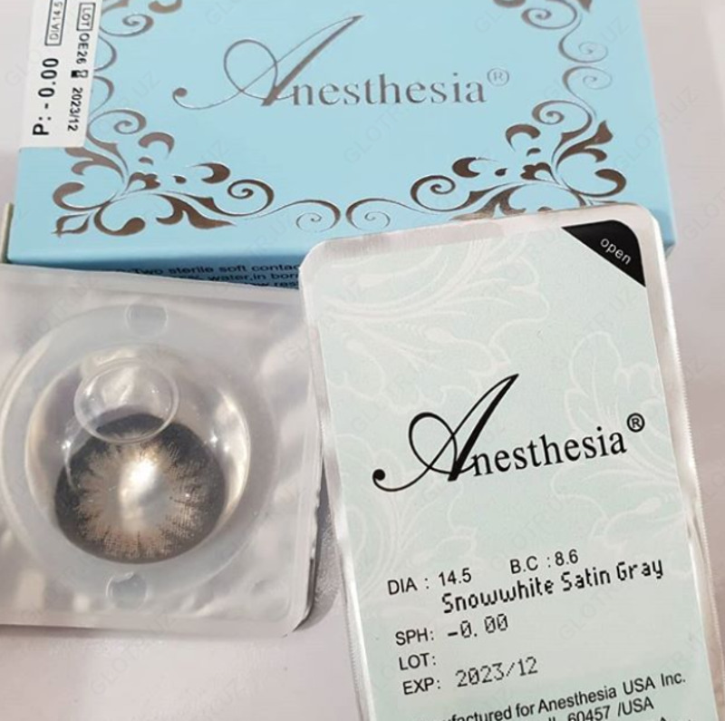 Контактные линзы Anesthesia Snowwhite Satin Gray