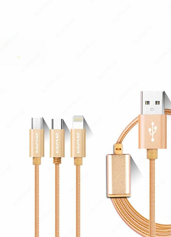 3 в 1 USB кабель - 1.2 м