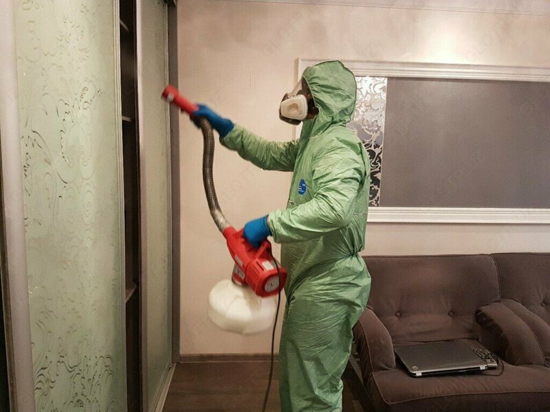 12 xonali kafolat bilan 1 xonali kvartirani dezinfektsiyalash - 350 000 so'm