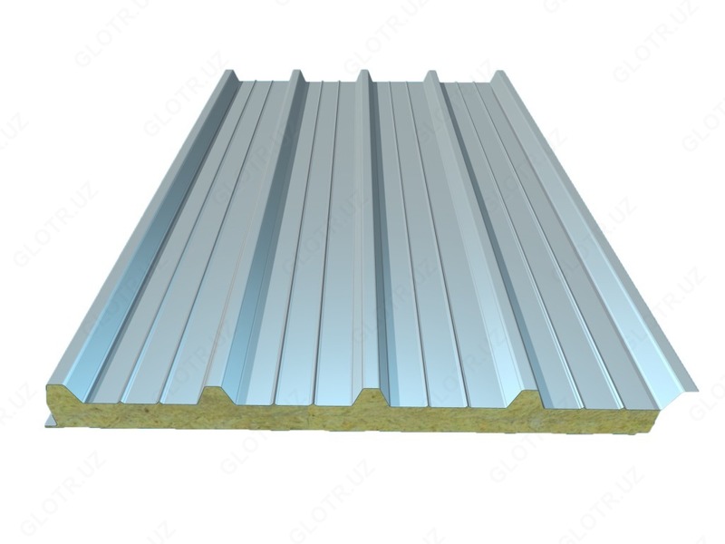 Кровельная сэндвич-панель из базальта 120 мм