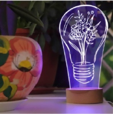 3D ночник с логотипом заказчика - 270 000 сум / шт.