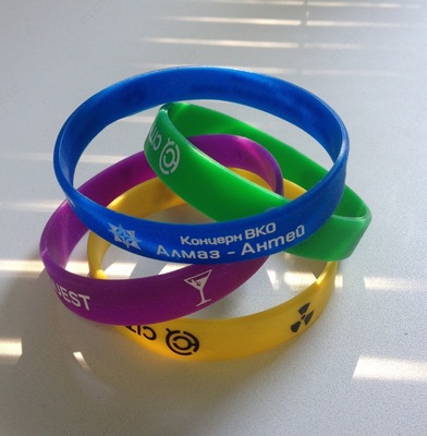 Браслеты силиконовые с логотипом - 13 000 сум от 1000 шт.